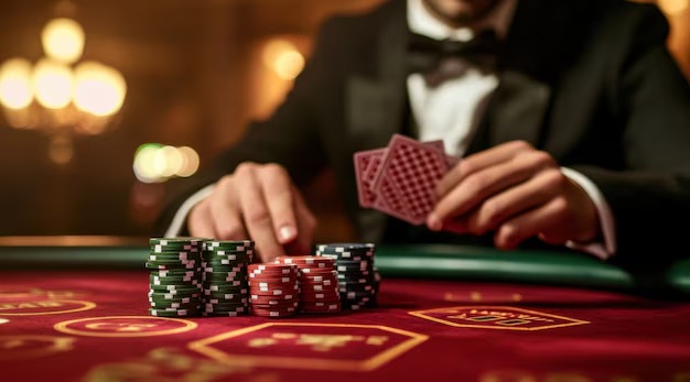 kabartoto Gaple table interface showing player hands and betting controls